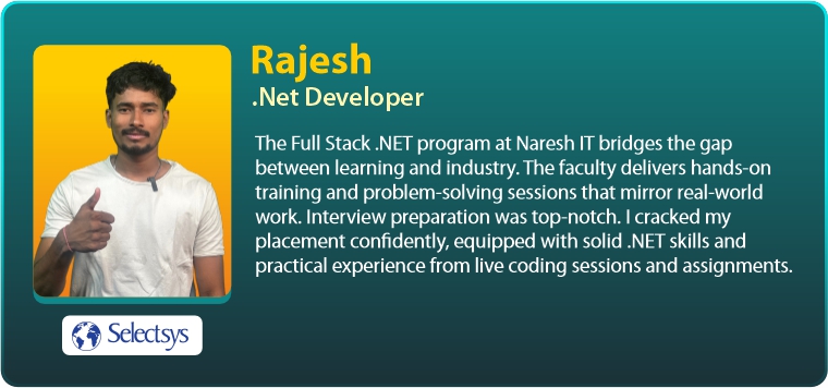 placed student dot net 05